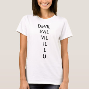 T-SHIRT MAL VIL IL   L   U   DE DIABLE
