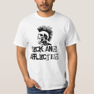 T-shirt malade et affligé