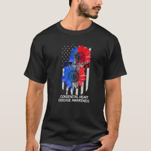 T-shirt Maladie Cardiaque Congénitale Sensibilisation US D
