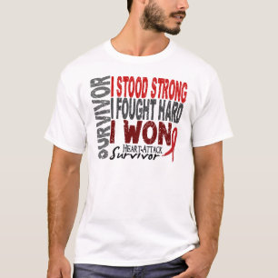 T-shirt Maladie cardiaque du survivant 4 de crise