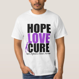 T-shirt Maladie d'Alzheimer de traitement d'amour d'espoir