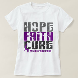 T-SHIRT MALADIE D'ALZHEIMER DE TRAITEMENT DE FOI D'ESPOIR