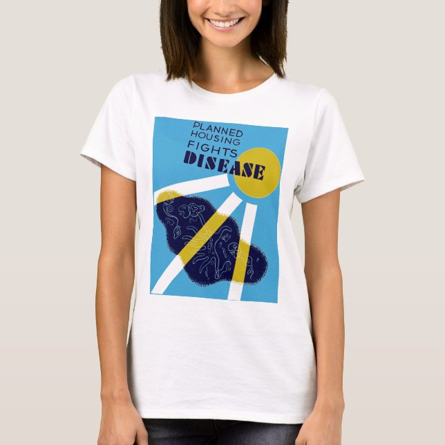 T-shirt Maladie du logement prévu (Devant)