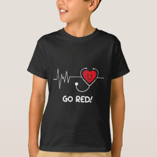 T-shirt Maladie Février Porter le coeur rouge Maladie Sens