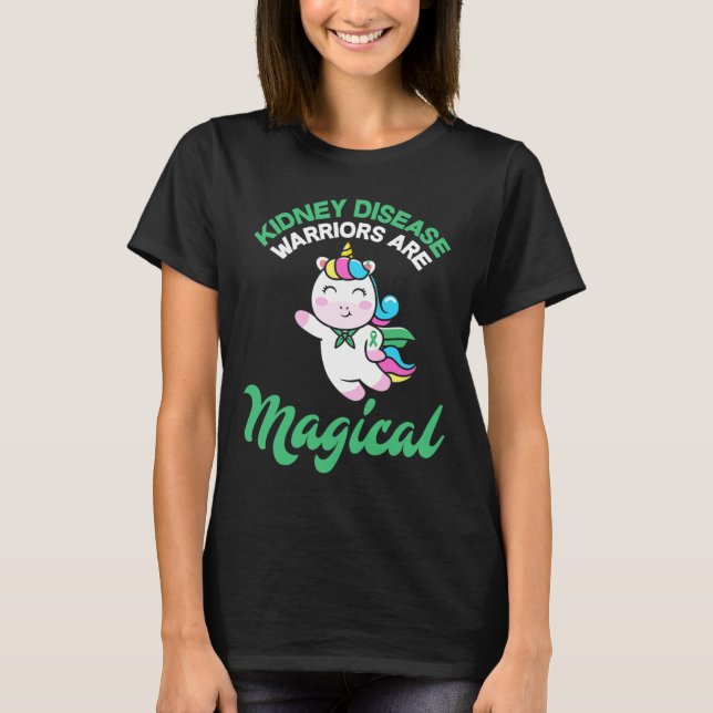 T-shirt Maladie guerrier Magique Unicorne Connaissance du  (Devant)