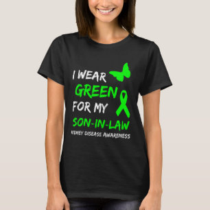 T-shirt Maladie Je Porte Du Vert Pour Mon Beau-De-Fils