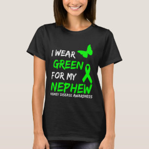 T-shirt Maladie Je Porte Du Vert Pour Mon Ruban Nephew