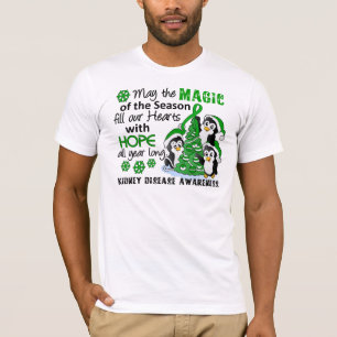 T-shirt Maladie rénale de pingouins de Noël