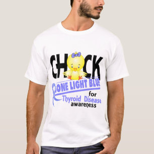 T-shirt Maladie thyroïdienne 2 bleu-clair allés par
