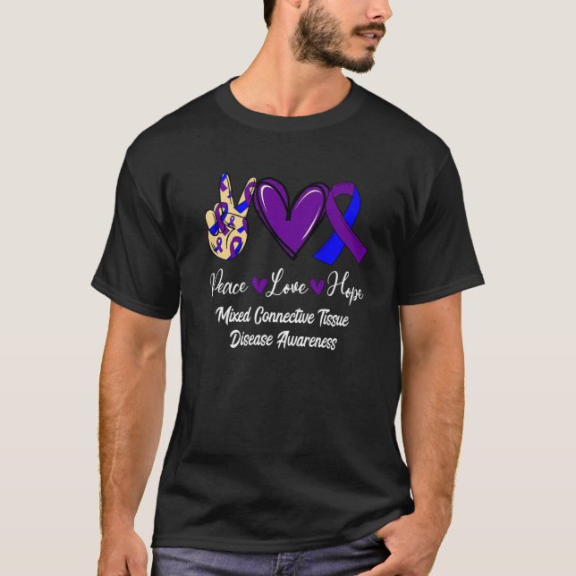 T-shirt Maladie tissulaire mixte MCTD Love Hope Pur (Devant)