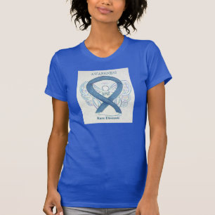 T-shirt Maladies rares Sensibilisation Denim Ribbon Angel 
