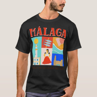 T-shirt Malaga Espagne Espana