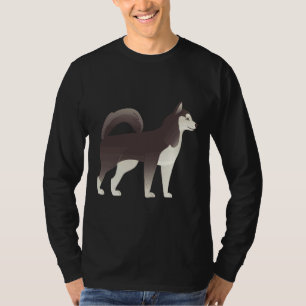 T-shirt Malamute d'Alaska ou Husky de Sibérie mignonne Ped