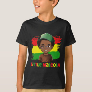 T-shirt Malcolm Mois d'histoire noire Melanin Kid Boy Son 