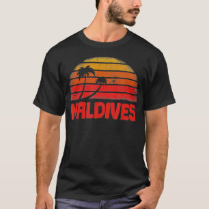 T-shirt Maldives Vintage Retro les années 70 Throwback