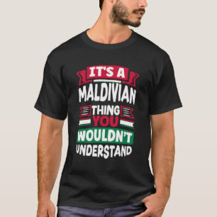T-shirt Maldivien Maldives Drapeau Maldivien