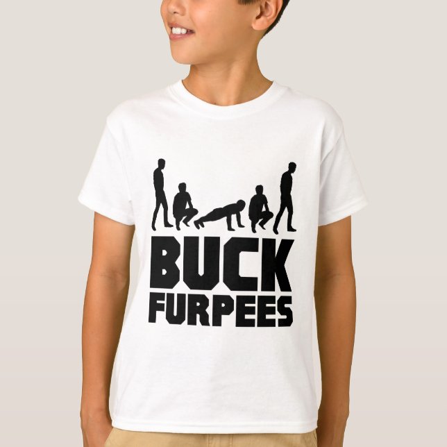 T-shirt Mâle Furpees -- Forme physique de Burpees (Devant)