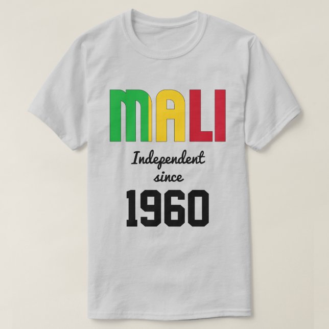 T-shirt Mali Fête de l'Indépendance (Design devant)