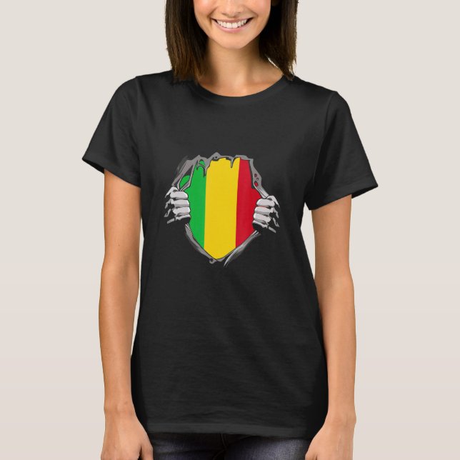 T-shirt Mali Flag (Devant)