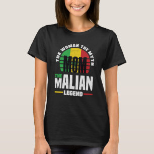 T-shirt Mali Mali Mali Mali Flag Flag Fête des mères