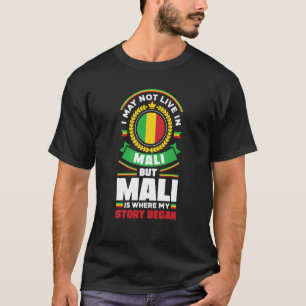 T-shirt Mali Mali Mali Mali Mali Drapeau