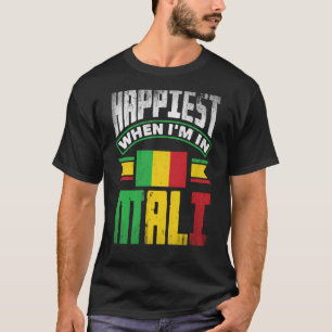 T-shirt Mali Mali Mali Mali Mali : Un Drapeau Qui Se Dérou