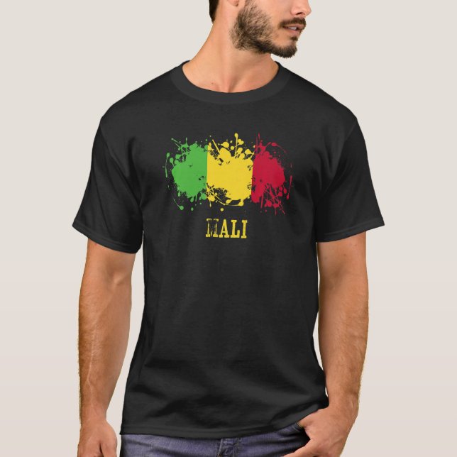 T-shirt Malian enthusiasts for Mali and Mali (Devant)