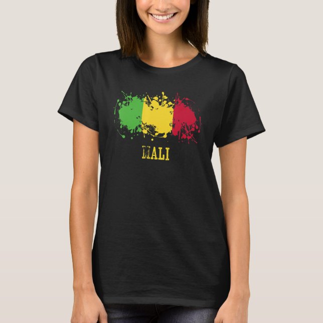 T-shirt Malian enthusiasts for Mali and Mali (Devant)