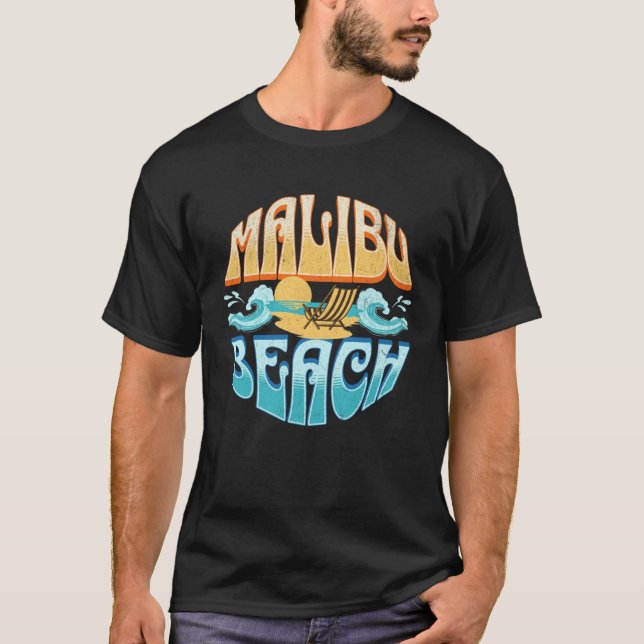 T-shirt Malibu Beach (Devant)