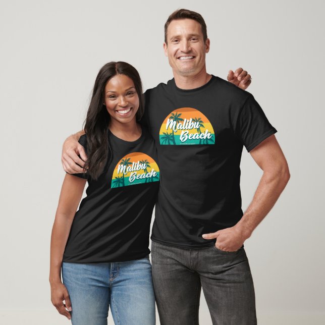 T-shirt Malibu Beach Californie (Unisexe)