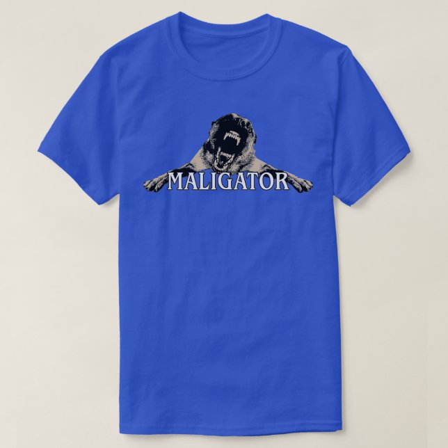T-shirt Maligator Malinois Dog (1) (Design devant)