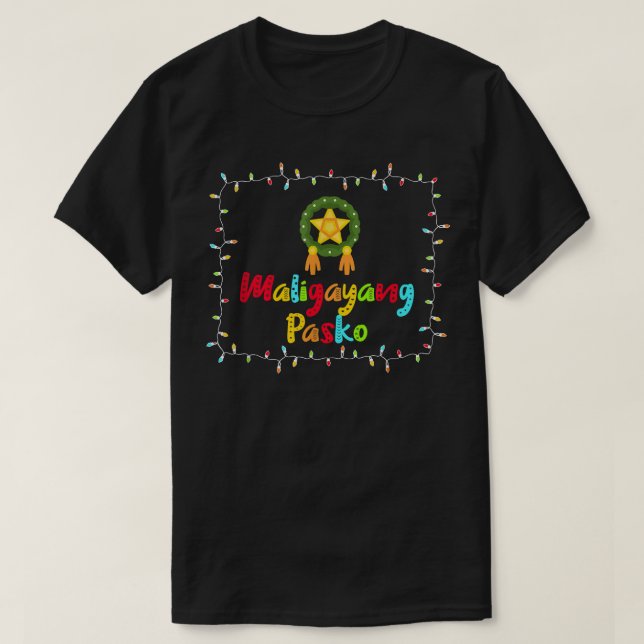 T-shirt Maligayang Pasko Parol (Design devant)