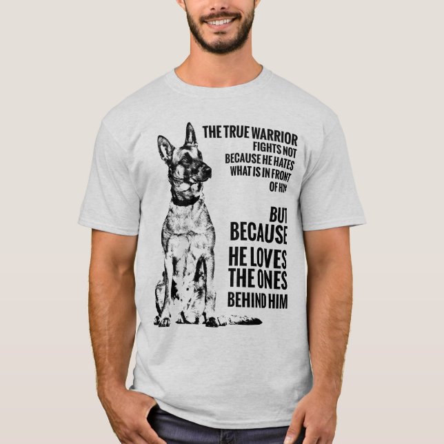 T-shirt Malinois - berger belge - Mechelaar (Devant)