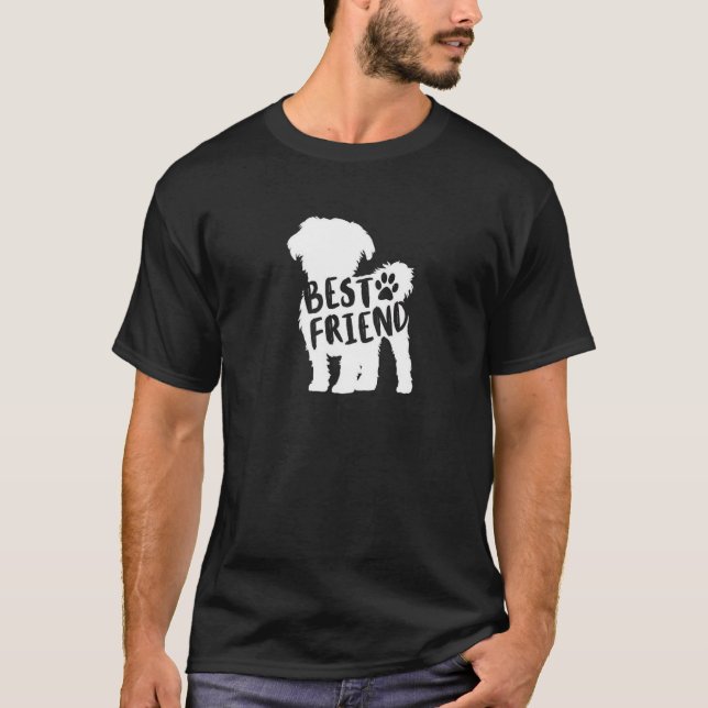 T-shirt maltais de Shih Tzu de meilleur ami - race (Devant)