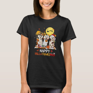 T-shirt Maltais Joyeux Hallothanksmas Halloween Thanksgivi