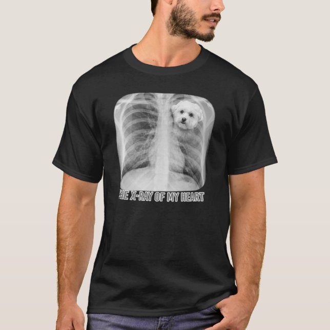 T-shirt Maltais La Radiographie De Mes amoureux de les chi (Devant)