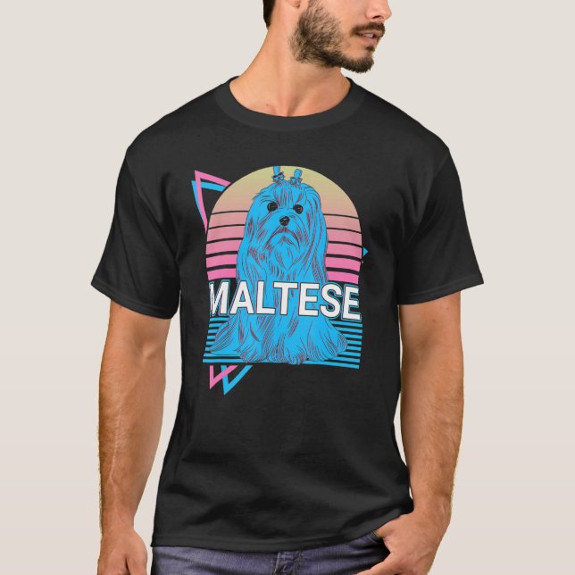 T-shirt Maltais Retro (Devant)
