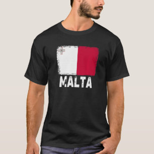 T-shirt Malte Drapeau Soutien Maltais Personnes Femmes Hom
