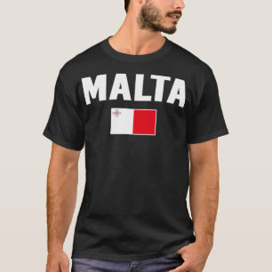 T-shirt Malte Drapeau souvenir Cadeau Maltais