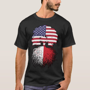 T-shirt Malte Maltese Amérique États-Unis Amérique