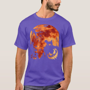 T-shirt Maltese and Moon Halloween Costume Pumkin Dog Lov