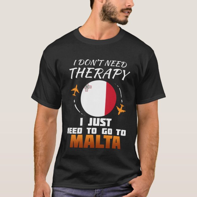 T-shirt Maltese Flag  I  Malta Vacation (Devant)