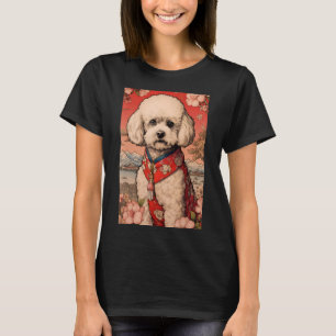 T-shirt Maltipoo Chien esthétique Japonais Ukiyo e 5