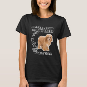 T-shirt Maltipoo dit à maman Maltese Poodé Papa