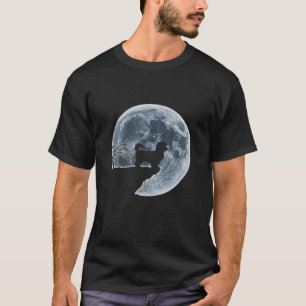 T-shirt MALTIPOO Halloween Costume Lune Silhouette