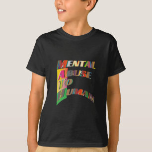 T-shirt Maltraitance mentale des maths contre les humains