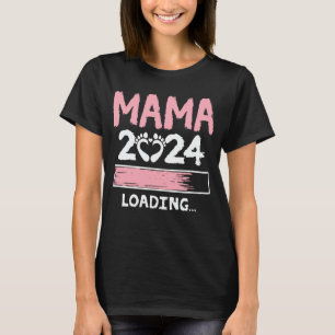 T-shirt Mama 2024 Chargement Funny Future Nouvelle Maman À