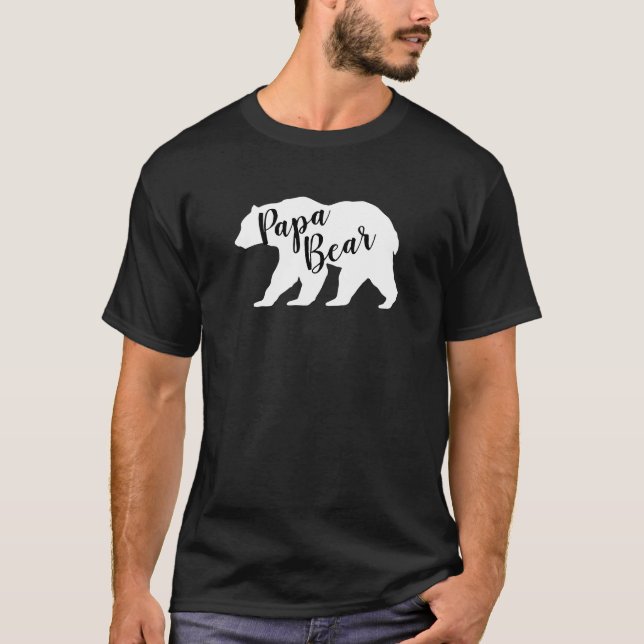 T-shirt Mama Bear Baby shower Woodland Lodge (Devant)