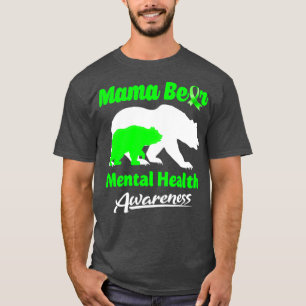 T-shirt Mama Bear Sensibilisation à la santé mentale