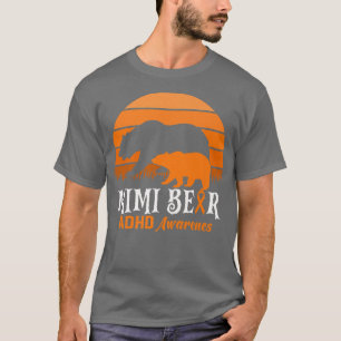 T-shirt Mama Bear TDAH Maman Journée nationale de sensibil
